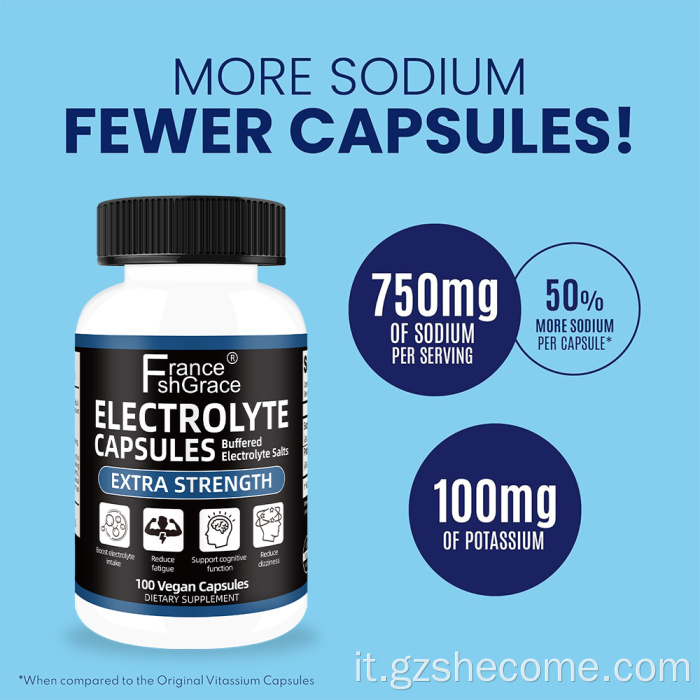 Le capsule elettrolitiche supportano la funzione cognitiva